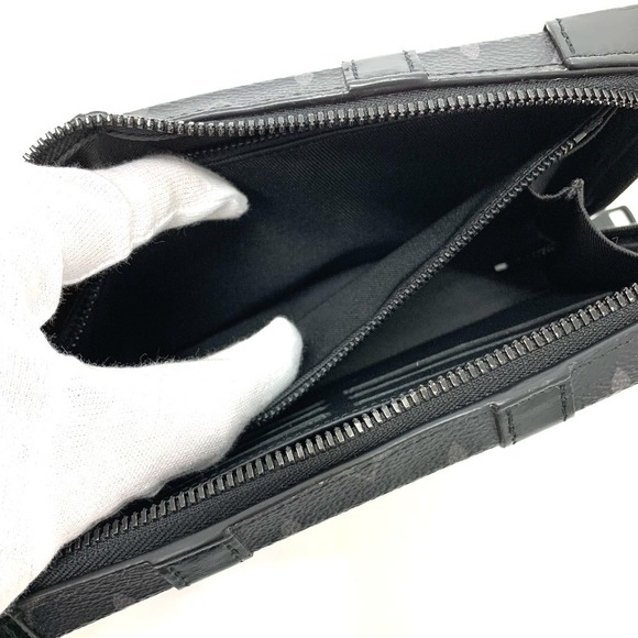 Louis Vuitton Monogram Eclipse Soft Trunk Wallet Bag Pochette Black - Picture 7 of 9